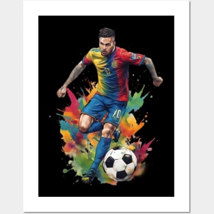 Soccer Footballer Posters and Art